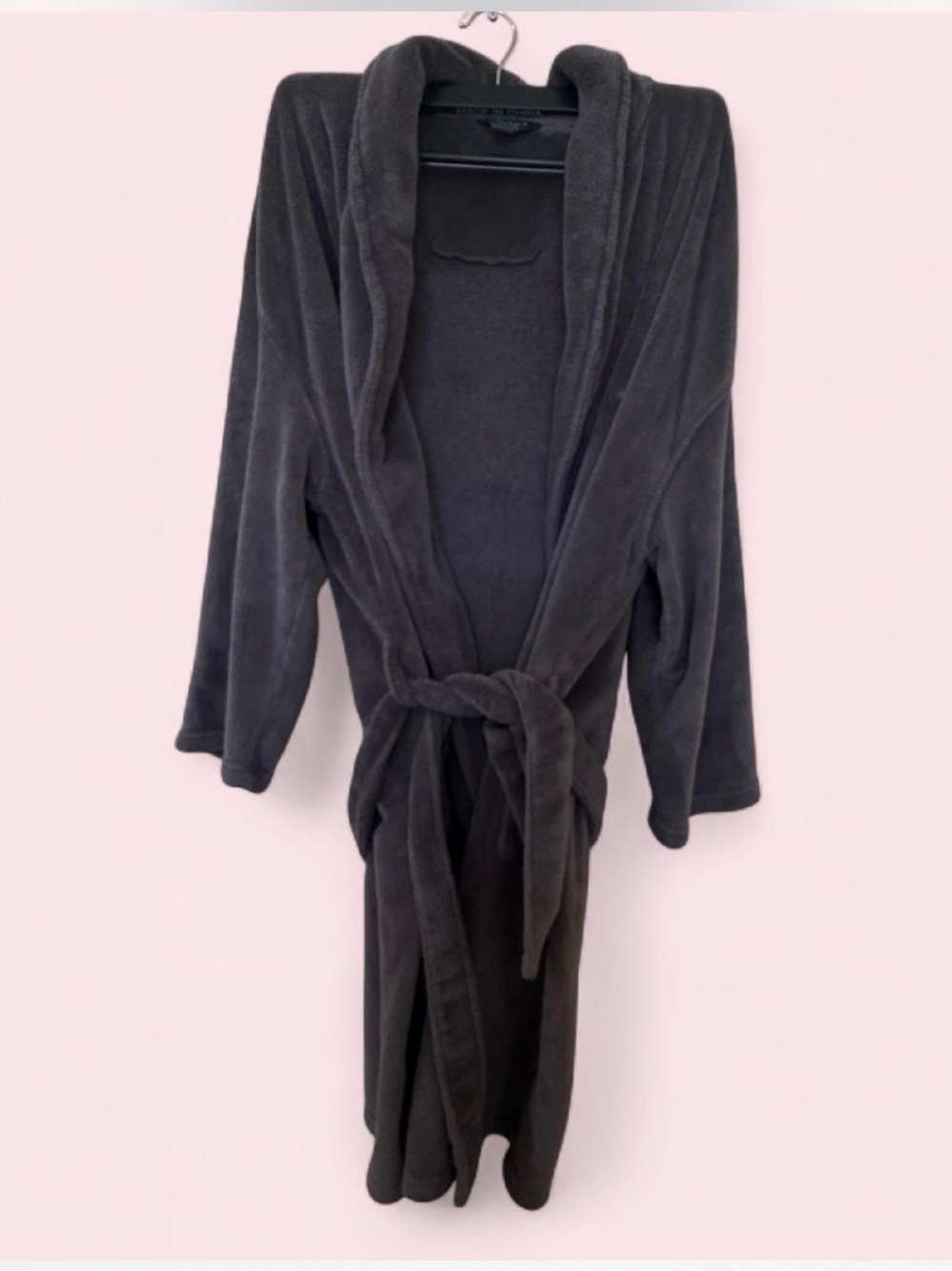 Nautica Shawl Collar Robe - Charcoal Gray